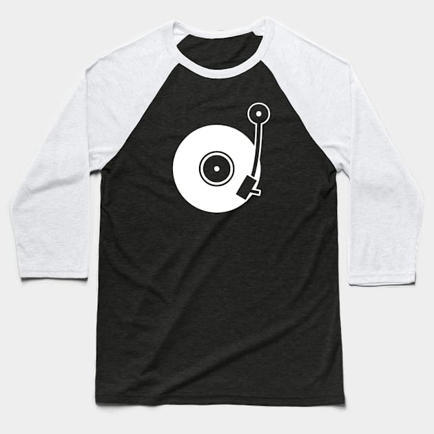 Vinyl Turntable Baseball T-Shirt by schlag.art